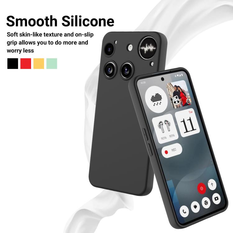 For Nothing Phone 3 Solid Color Liquid Silicone Dropproof Full Coverage Phone Case