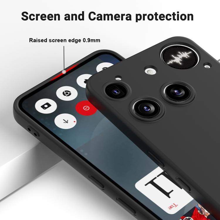 For Nothing Phone 3 Solid Color Liquid Silicone Dropproof Full Coverage Phone Case