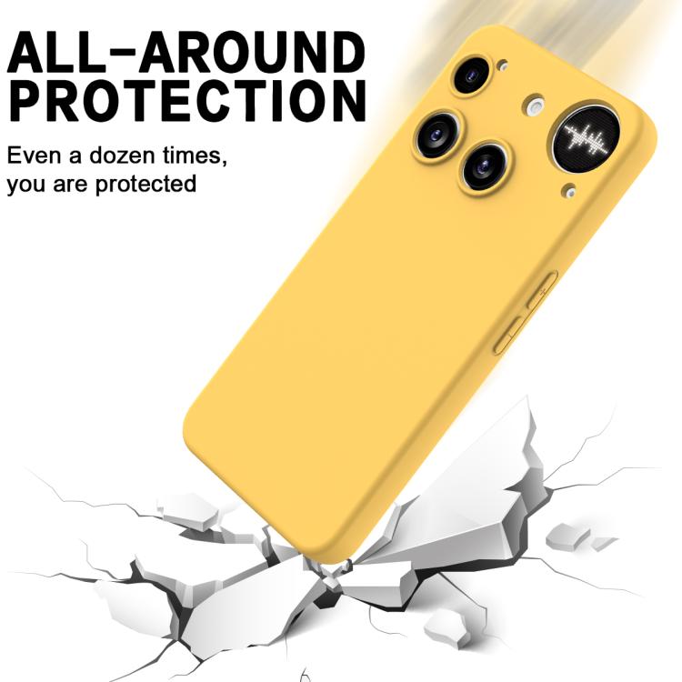 For Nothing Phone 3 Solid Color Liquid Silicone Dropproof Full Coverage Phone Case