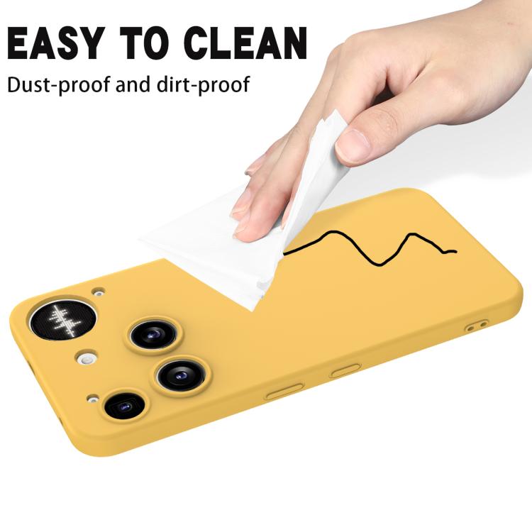 For Nothing Phone 3 Solid Color Liquid Silicone Dropproof Full Coverage Phone Case