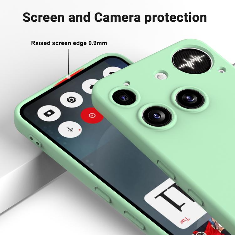 For Nothing Phone 3 Solid Color Liquid Silicone Dropproof Full Coverage Phone Case