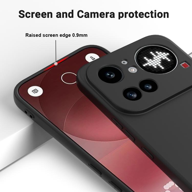 For Nothing Phone 4a Pro Solid Color Liquid Silicone Dropproof Full Coverage Phone Case