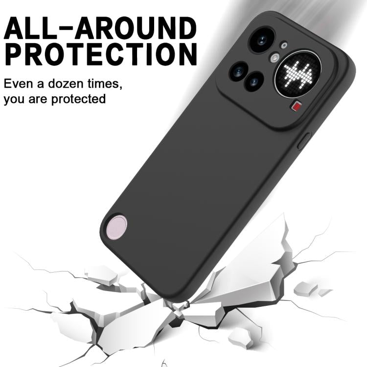 For Nothing Phone 4a Pro Solid Color Liquid Silicone Dropproof Full Coverage Phone Case