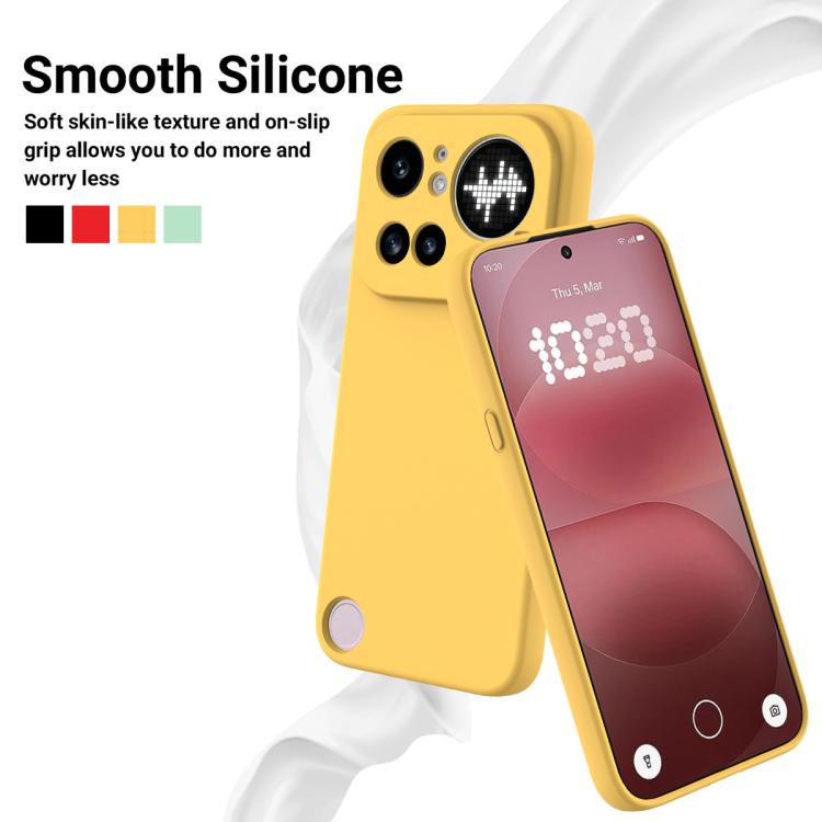 For Nothing Phone 4a Pro Solid Color Liquid Silicone Dropproof Full Coverage Phone Case