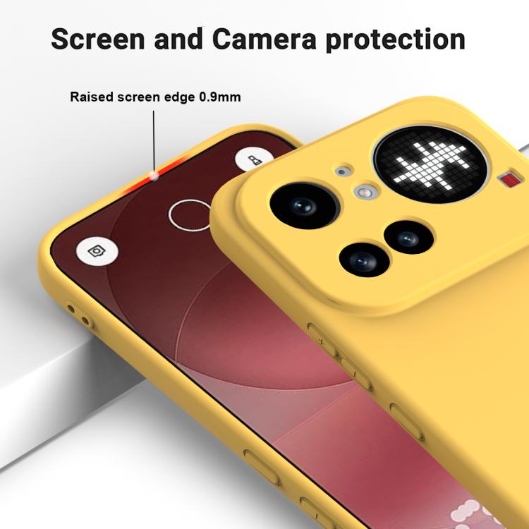 For Nothing Phone 4a Pro Solid Color Liquid Silicone Dropproof Full Coverage Phone Case