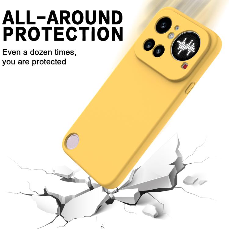 For Nothing Phone 4a Pro Solid Color Liquid Silicone Dropproof Full Coverage Phone Case