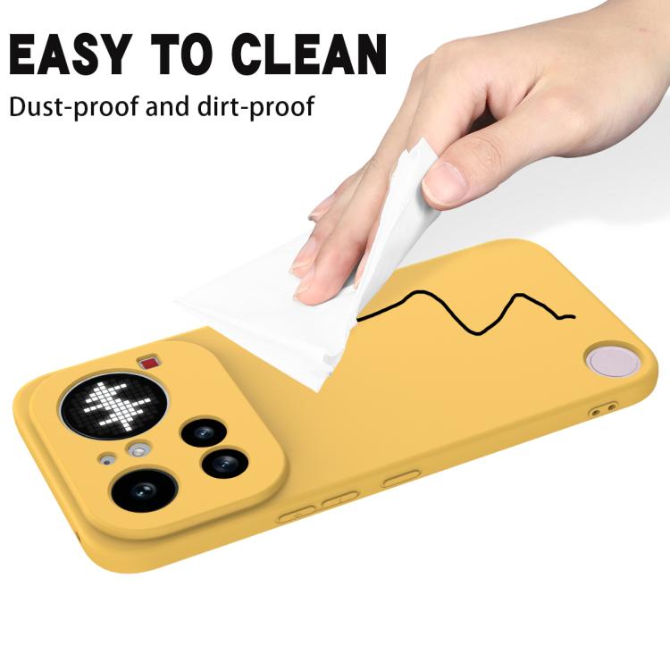 For Nothing Phone 4a Pro Solid Color Liquid Silicone Dropproof Full Coverage Phone Case