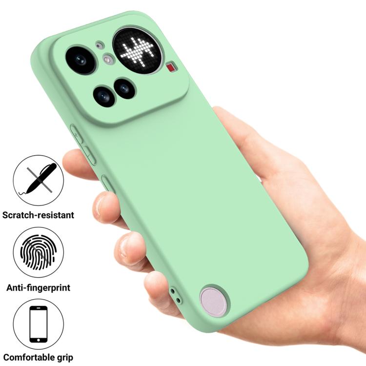 For Nothing Phone 4a Pro Solid Color Liquid Silicone Dropproof Full Coverage Phone Case