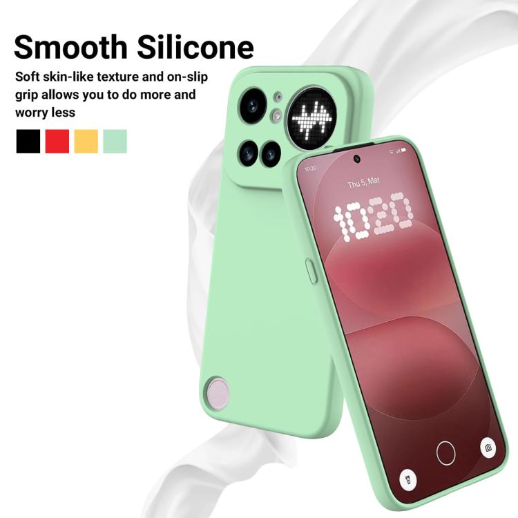 For Nothing Phone 4a Pro Solid Color Liquid Silicone Dropproof Full Coverage Phone Case