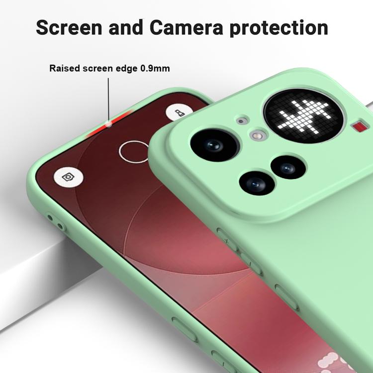 For Nothing Phone 4a Pro Solid Color Liquid Silicone Dropproof Full Coverage Phone Case