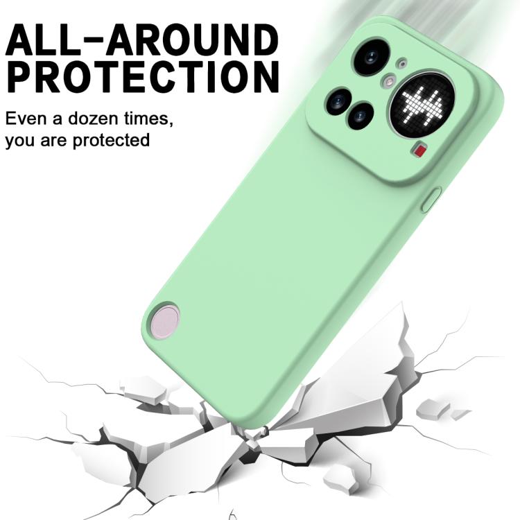 For Nothing Phone 4a Pro Solid Color Liquid Silicone Dropproof Full Coverage Phone Case
