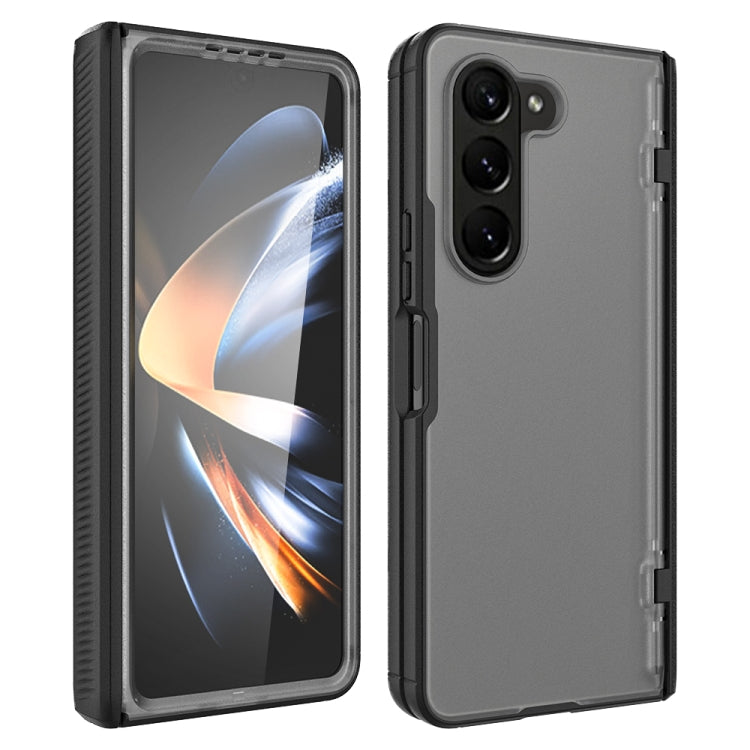 For Samsung Galaxy Z Fold5 Frosted PC+TPU Folding Phone Case with Hinge
