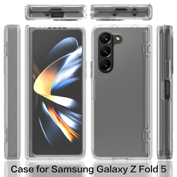 For Samsung Galaxy Z Fold5 Frosted PC+TPU Folding Phone Case with Hinge