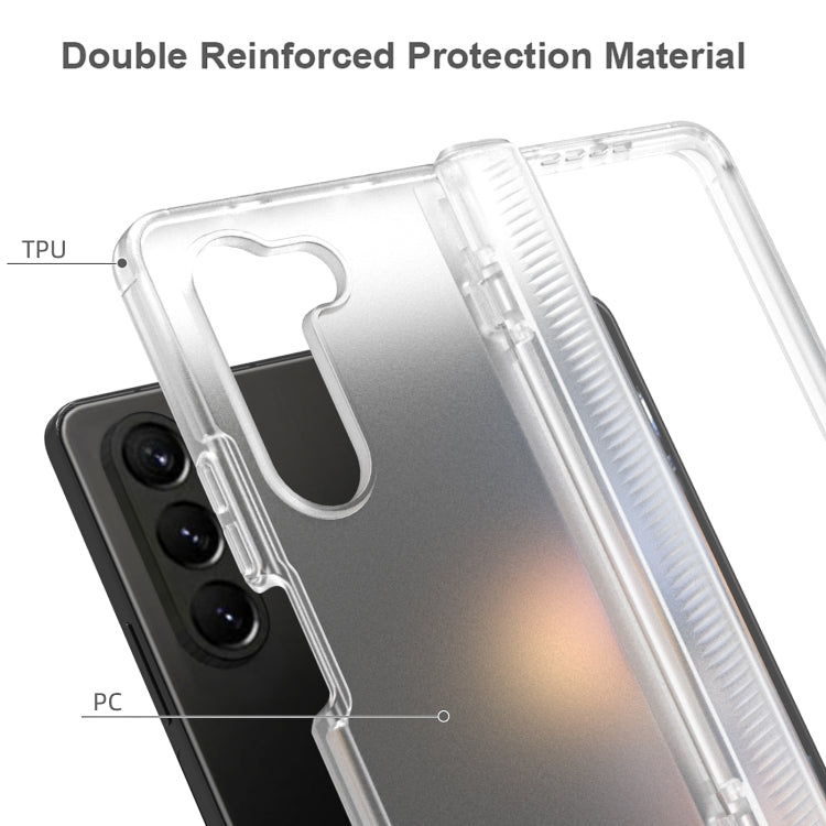 For Samsung Galaxy Z Fold5 Frosted PC+TPU Folding Phone Case with Hinge