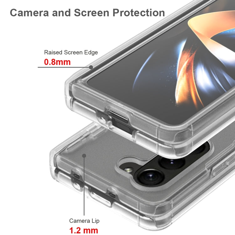 For Samsung Galaxy Z Fold5 Frosted PC+TPU Folding Phone Case with Hinge