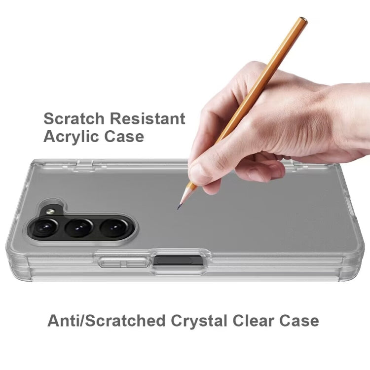 For Samsung Galaxy Z Fold5 Frosted PC+TPU Folding Phone Case with Hinge