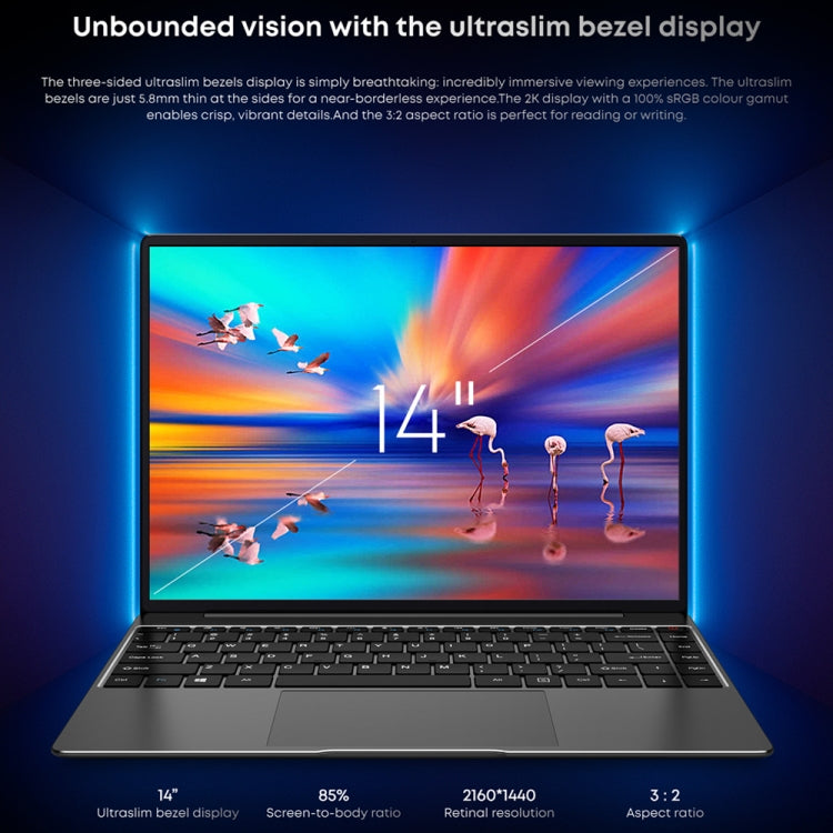 CHUWI CoreBook X 14 inch Laptop, 16GB+512GB, Windows 11 Intel 12th Gen Core i5-1235U Deca Core