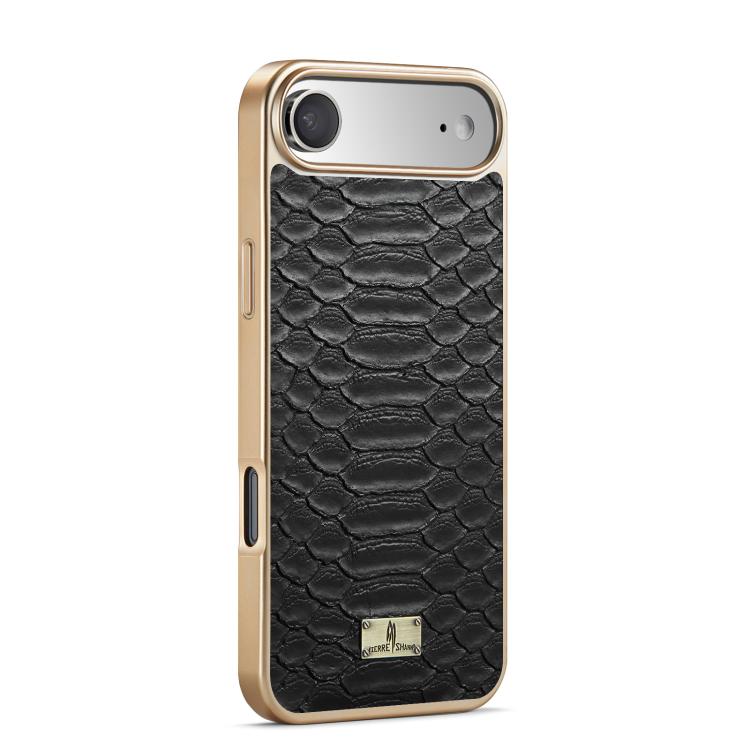 For iPhone Air Fierre Shann Python Texture Electroplating PU Phone Case