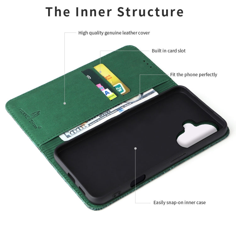 For iPhone 16 Fierre Shann Crocodile Texture Magnetic Genuine Leather Phone Case