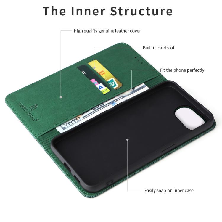 For iPhone 17e / 16e Fierre Shann Crocodile Texture Magnetic Genuine Leather Phone Case