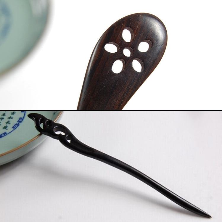 Classical Sandalwood Hairpin Hair Ornaments with Gift Box, Gift Box Random Color Delivery(Ancient Plum Ebony)