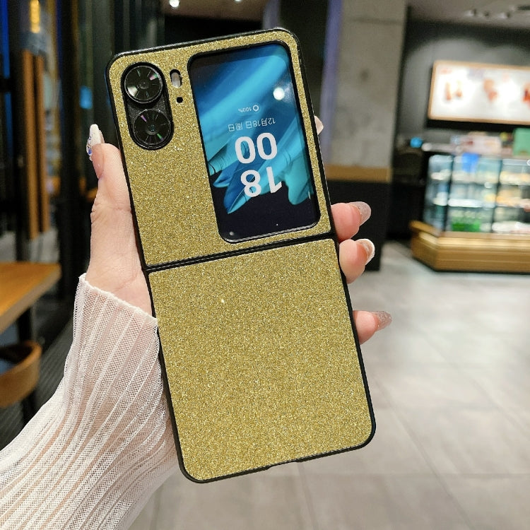 For OPPO Find N2 Flip Gradient Color Glitter Shockproof Protective Phone Case