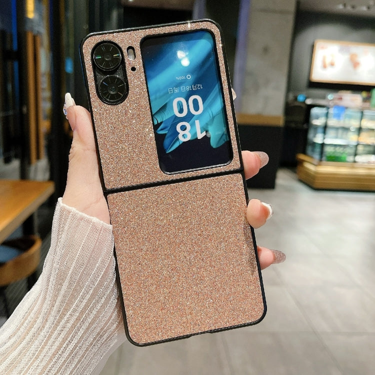 For OPPO Find N2 Flip Gradient Color Glitter Shockproof Protective Phone Case