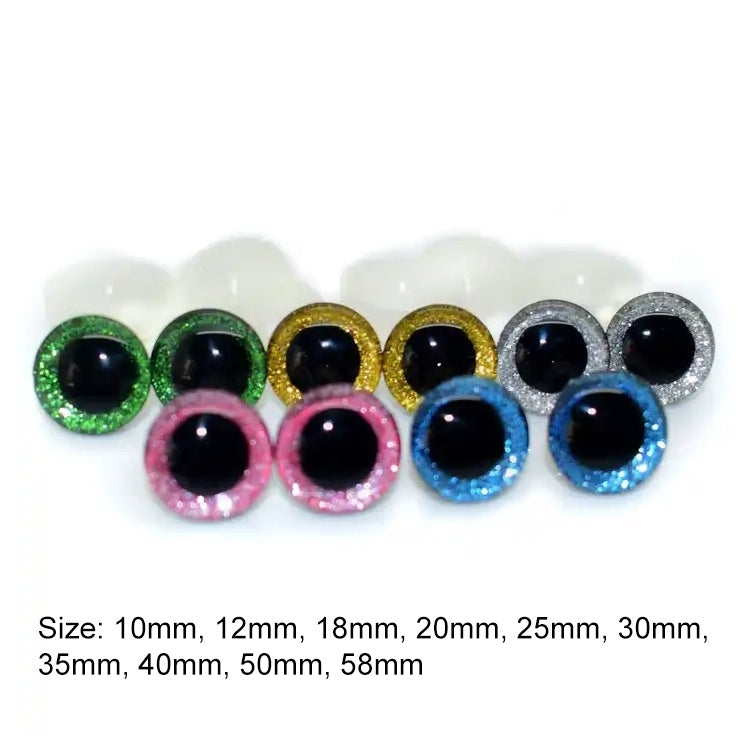 100pcs Resin Three-dimensional Animal Artificial Eye Plastic Plush Toy Accessories, Size: