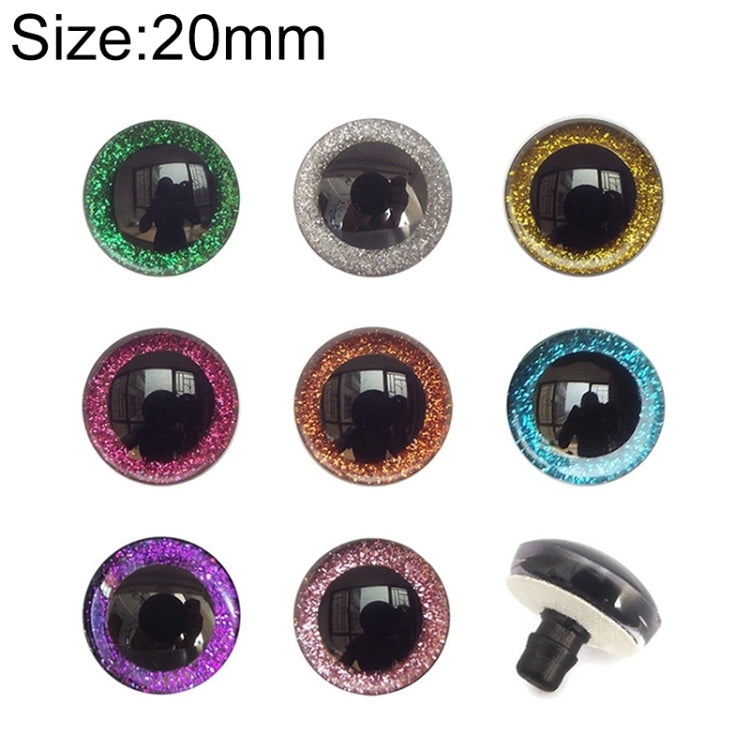 100pcs Resin Three-dimensional Animal Artificial Eye Plastic Plush Toy Accessories, Size: