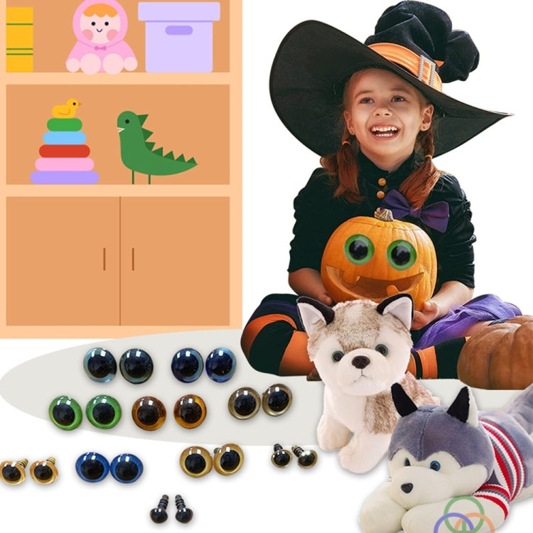 100pcs Resin Three-dimensional Animal Artificial Eye Plastic Plush Toy Accessories, Size: