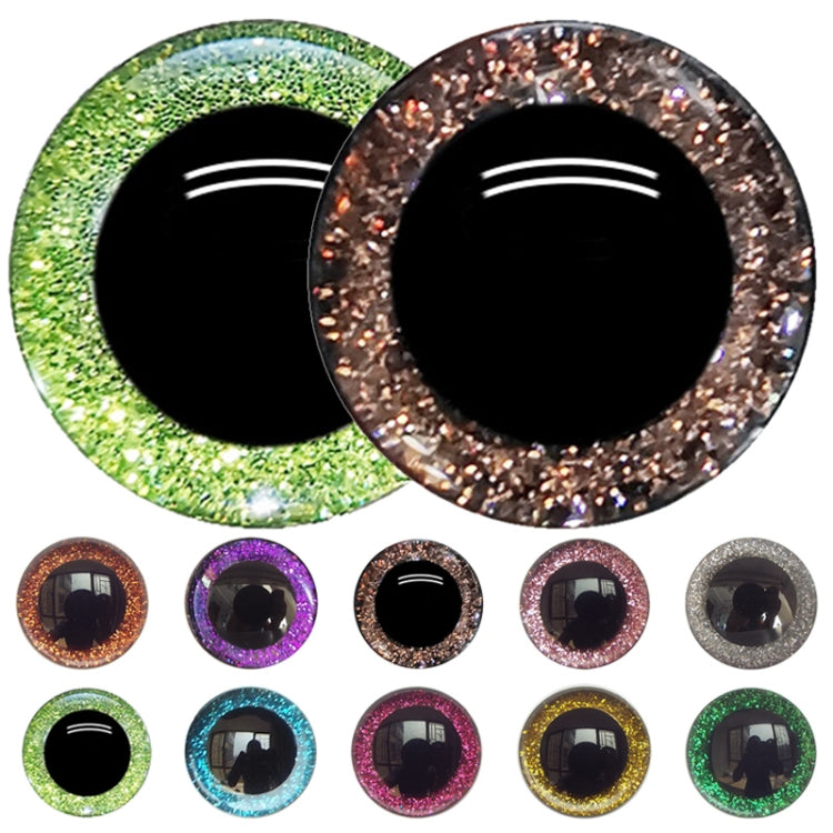 100pcs Resin Three-dimensional Animal Artificial Eye Plastic Plush Toy Accessories, Size: