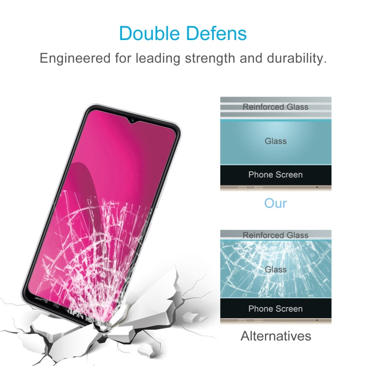 For T-Mobile T Phone 2 5G 10pcs 0.26mm 9H 2.5D Tempered Glass Film