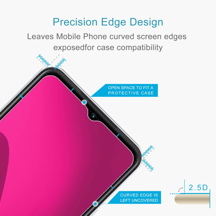 For T-Mobile Revvl 7 5G 10pcs 0.26mm 9H 2.5D Tempered Glass Film