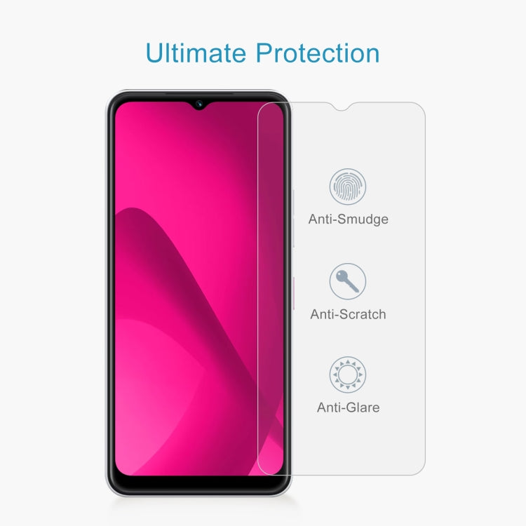 For T-Mobile Revvl 7 5G 10pcs 0.26mm 9H 2.5D Tempered Glass Film