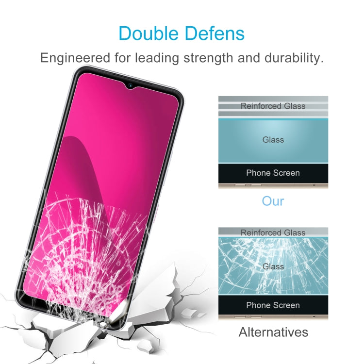 For T-Mobile Revvl 7 5G 10pcs 0.26mm 9H 2.5D Tempered Glass Film