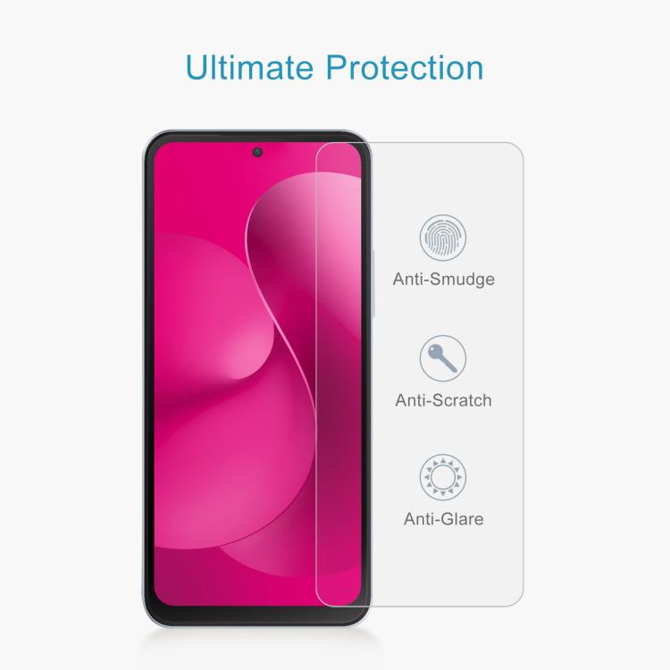 For T-Mobile REVVL 8 Pro 5G 10pcs 0.26mm 9H 2.5D Tempered Glass Film