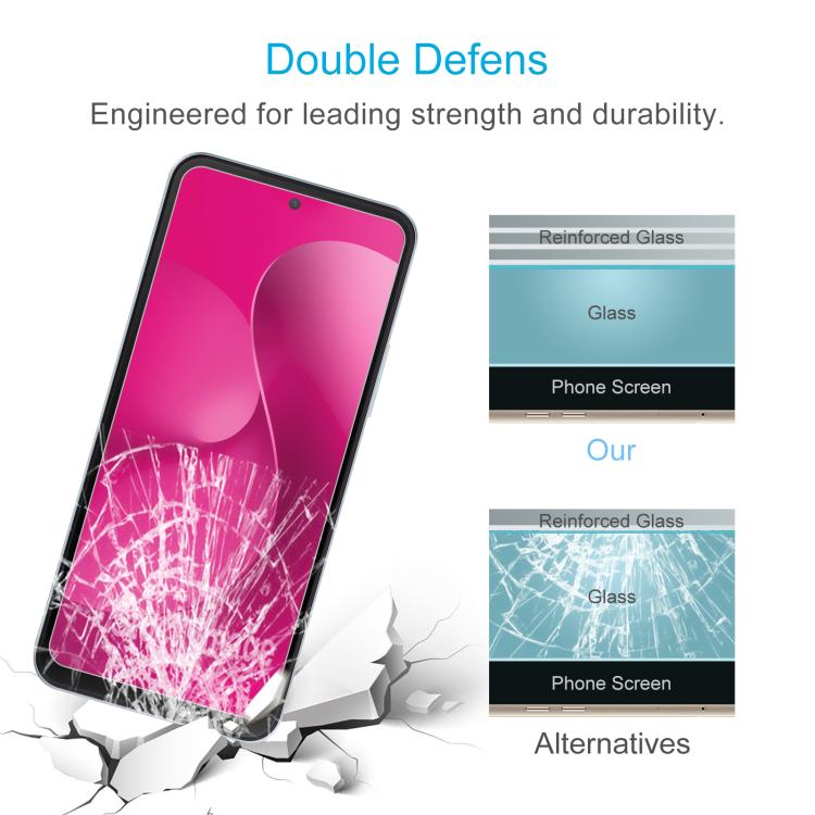For T-Mobile REVVL 8 Pro 5G 10pcs 0.26mm 9H 2.5D Tempered Glass Film