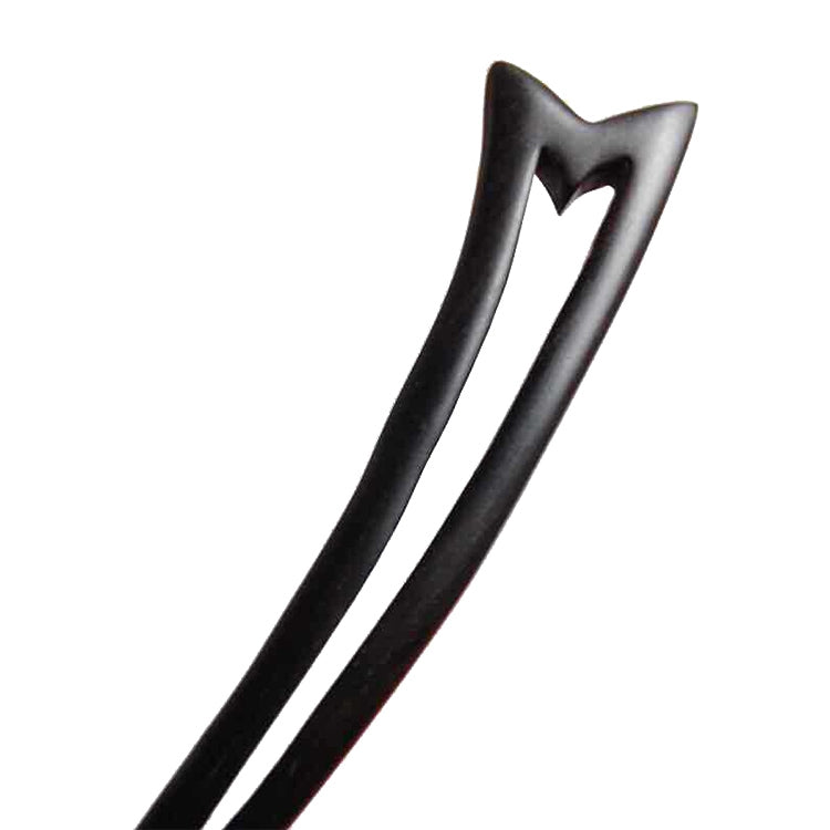 Classical Sandalwood Hairpin Hair Ornaments with Gift Box, Gift Box Random Color Delivery(Unicorn Horns Ebony)