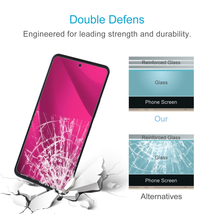 For T-Mobile T Phone 2 Pro 5G 50pcs 0.26mm 9H 2.5D Tempered Glass Film