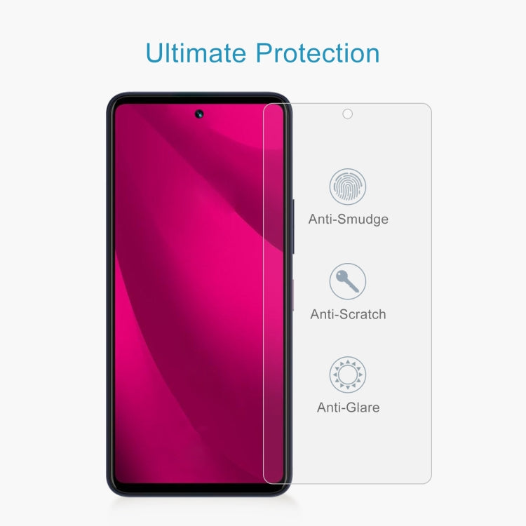 For T-Mobile Revvl 7 Pro 5G 50pcs 0.26mm 9H 2.5D Tempered Glass Film