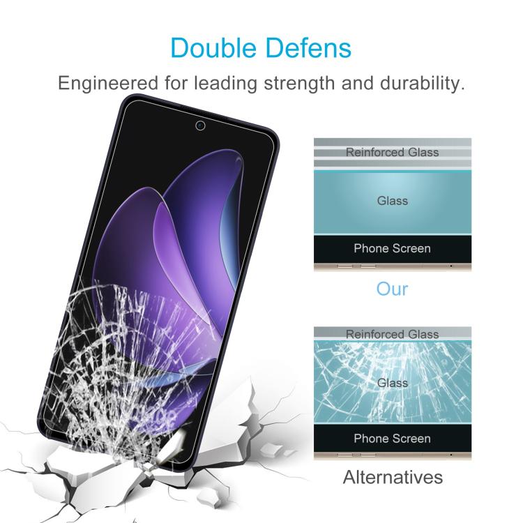 For OPPO Reno13 F 5G / 4G 10pcs 0.26mm 9H 2.5D Tempered Glass Film
