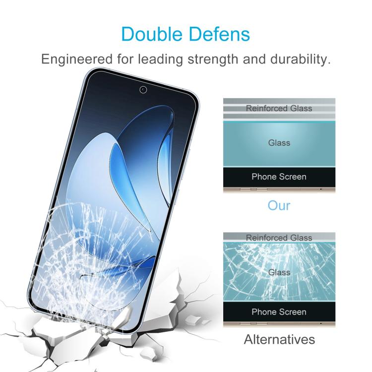 For OPPO Reno13 Global 10pcs 0.26mm 9H 2.5D Tempered Glass Film