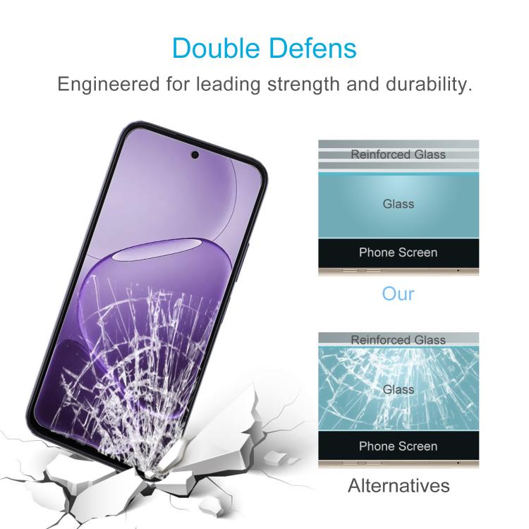 For OPPO K14 5G 10pcs 0.26mm 9H 2.5D Tempered Glass Film