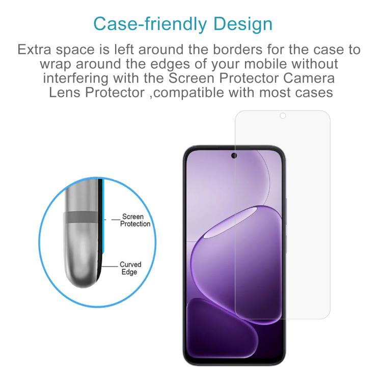 For OPPO K14x 5G 10pcs 0.26mm 9H 2.5D Tempered Glass Film