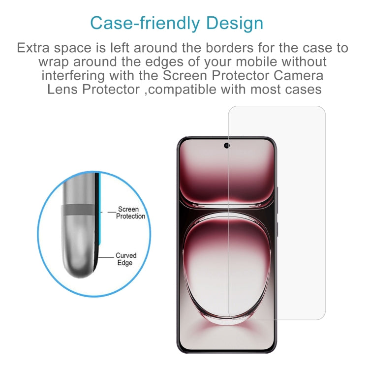 For OPPO Reno12 Pro 50pcs 0.26mm 9H 2.5D Tempered Glass Film
