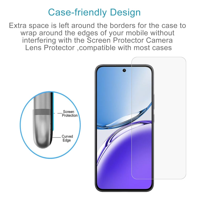 For OPPO Reno12 F 4G / A3 Energy / F27 50pcs 0.26mm 9H 2.5D Tempered Glass Film