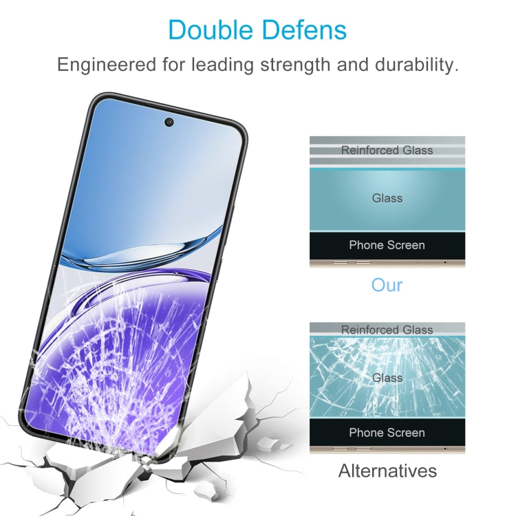 For OPPO Reno12 F 4G / A3 Energy / F27 50pcs 0.26mm 9H 2.5D Tempered Glass Film