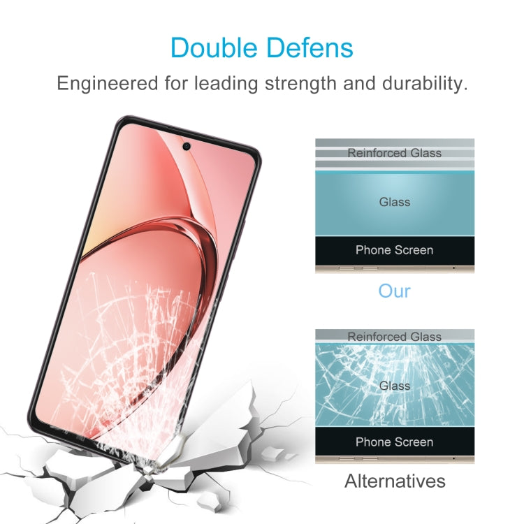 For OPPO A80 5G / A3 5G India / 4G / A3x 4G 50pcs 0.26mm 9H 2.5D Tempered Glass Film