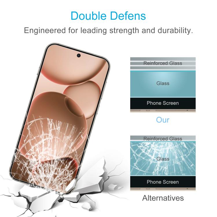 For OPPO Find X8s 50pcs 0.26mm 9H 2.5D Tempered Glass Film