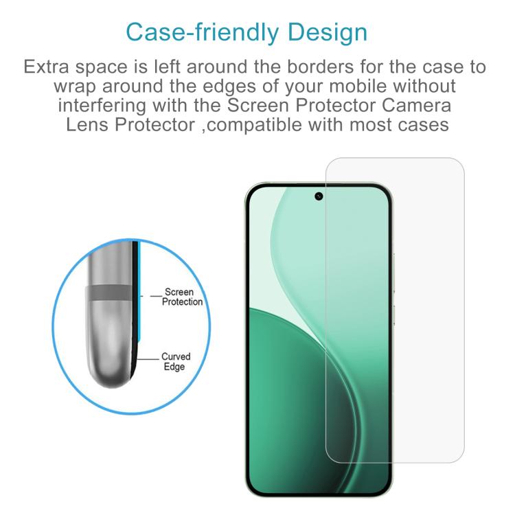 For OPPO Reno14 Global 50pcs 0.26mm 9H 2.5D Tempered Glass Film